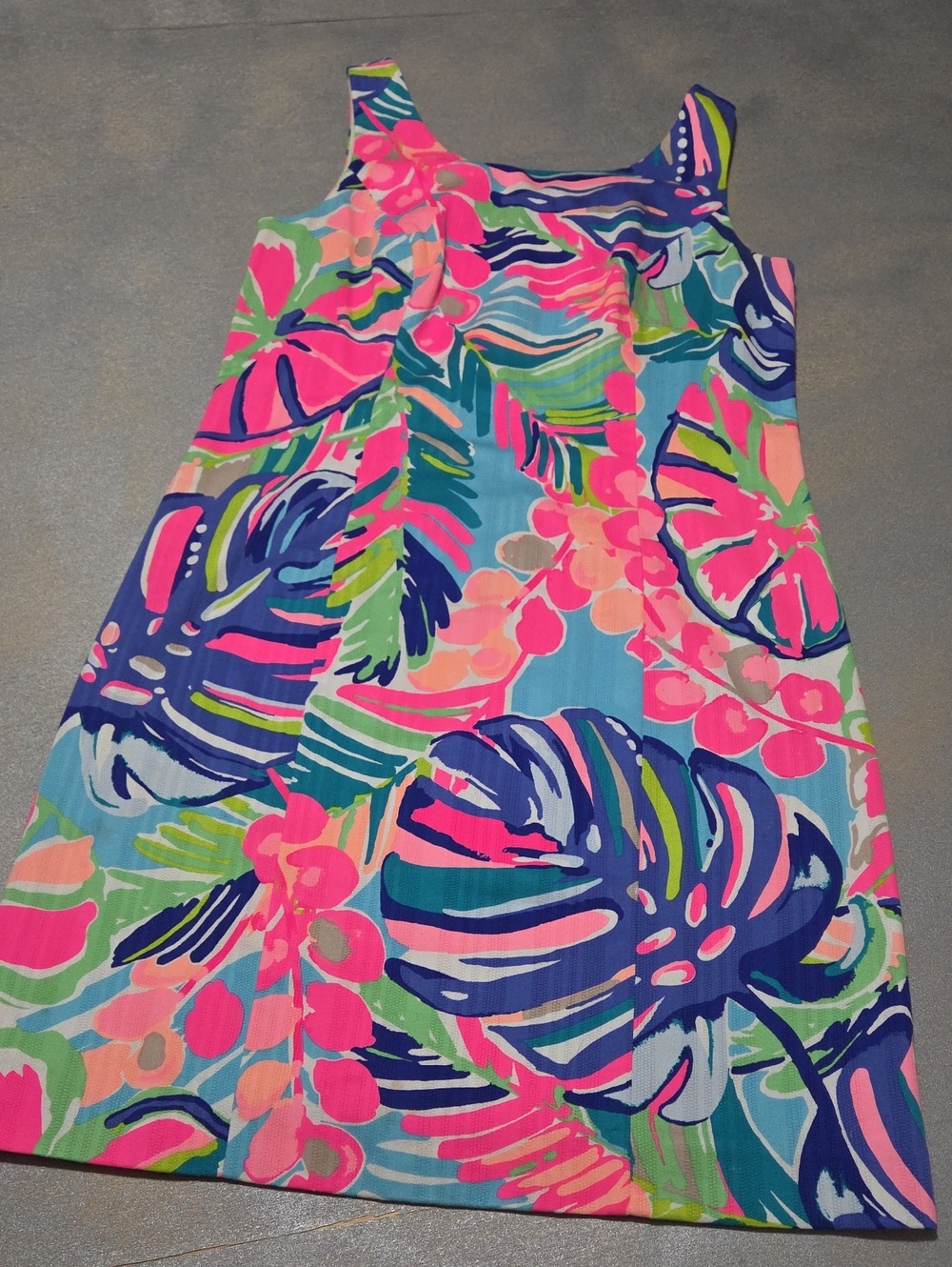Lilly Pulitzer Sleeveless Tropical Print Midi Dress - Blue, Pink, Green NWOTS